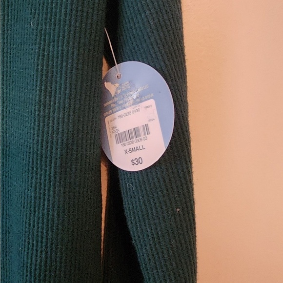 Arizona body green Ribbed long sleeve sleep shirt size xs - Picture 4 of 5